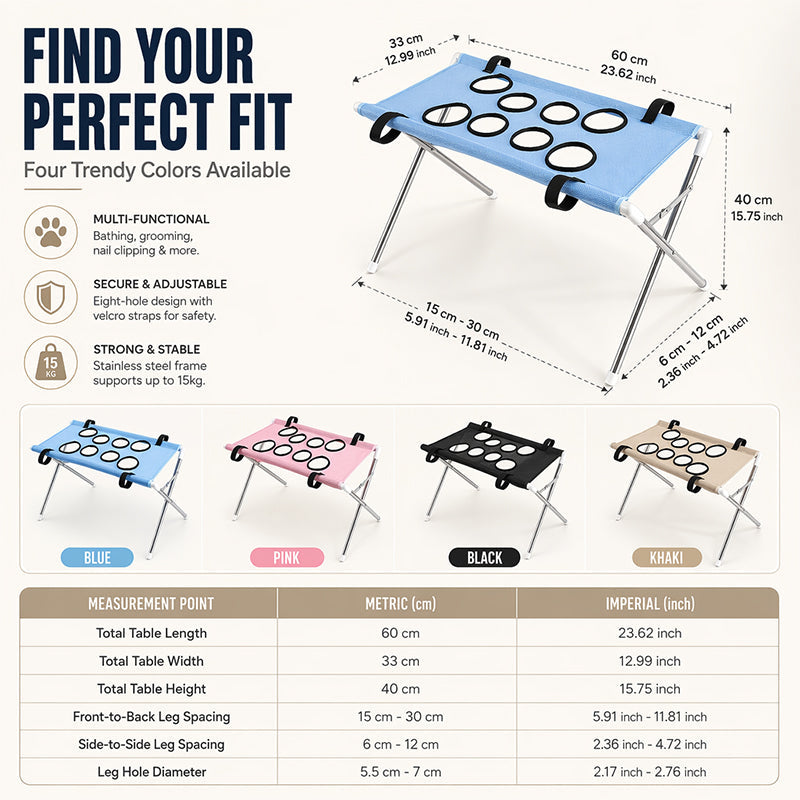 🐕✂️ 2026 Sale — Over 24,500 Sold! 🛁2‑in‑1 Foldable Pet Grooming Bed