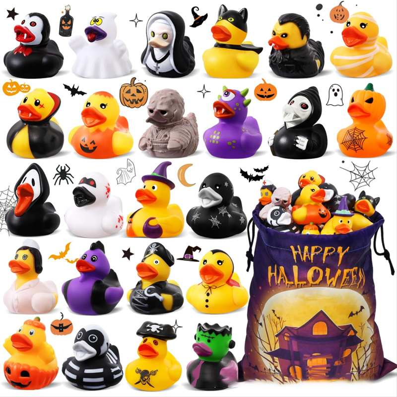 🎉 2026 Sale — Over 24,600 Sold!💞 Halloween Duck Bath Toy for Kids – Playful 🦆