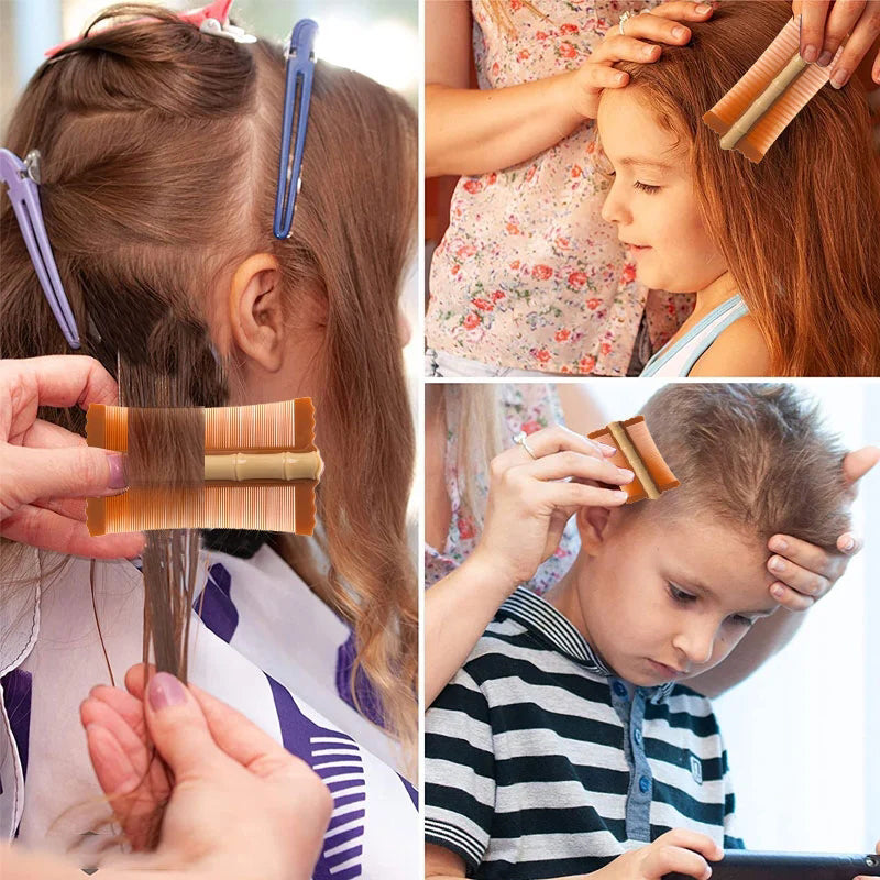🎋 57% OFF! Bamboo Styling Double-Sided Fine Teeth Comb | Removes Lice & Dandruff | Ergonomic Grip | All Hair Types | For Adults, Kids & Pets 🌿✨