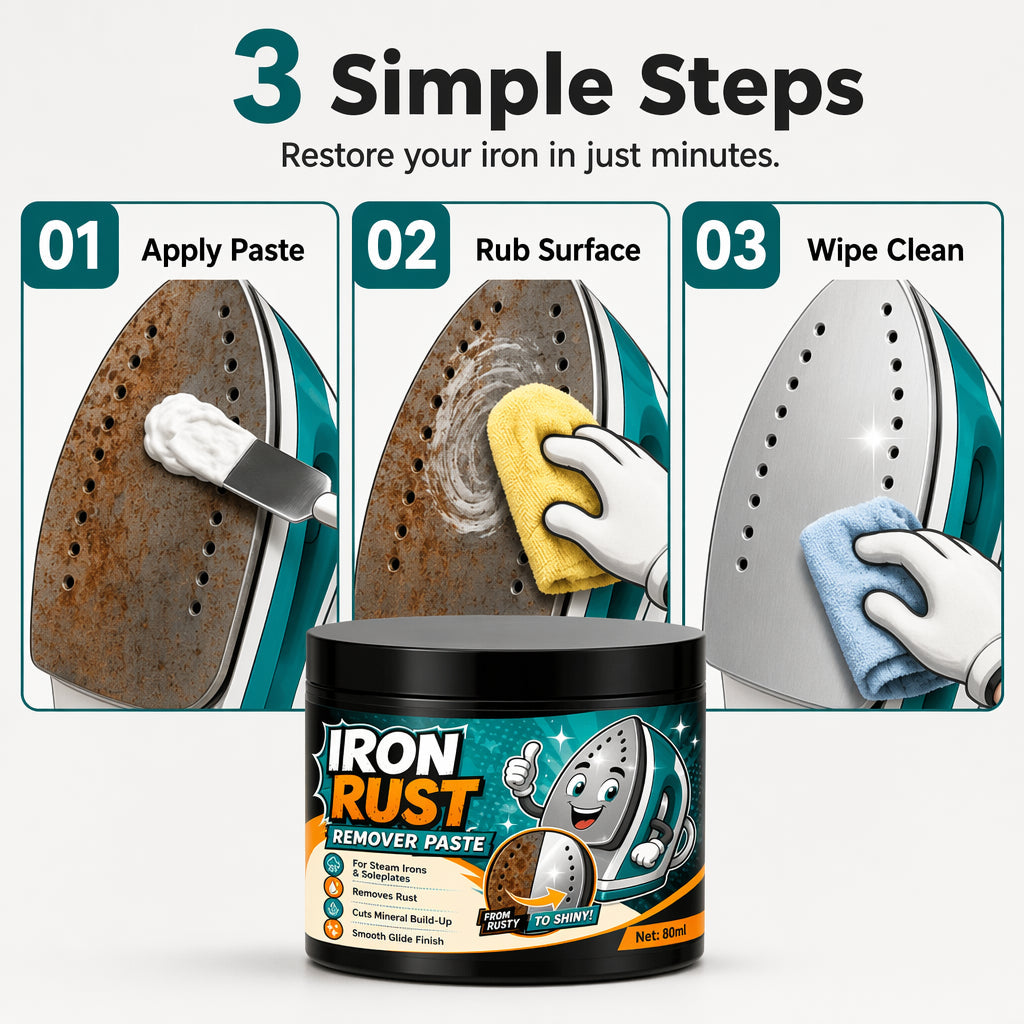 🔥Hot Sale 50% OFF🔥 Iron Soleplate Cleaner Paste – Removes Rust & Scale, Non-Abrasive 🔥
