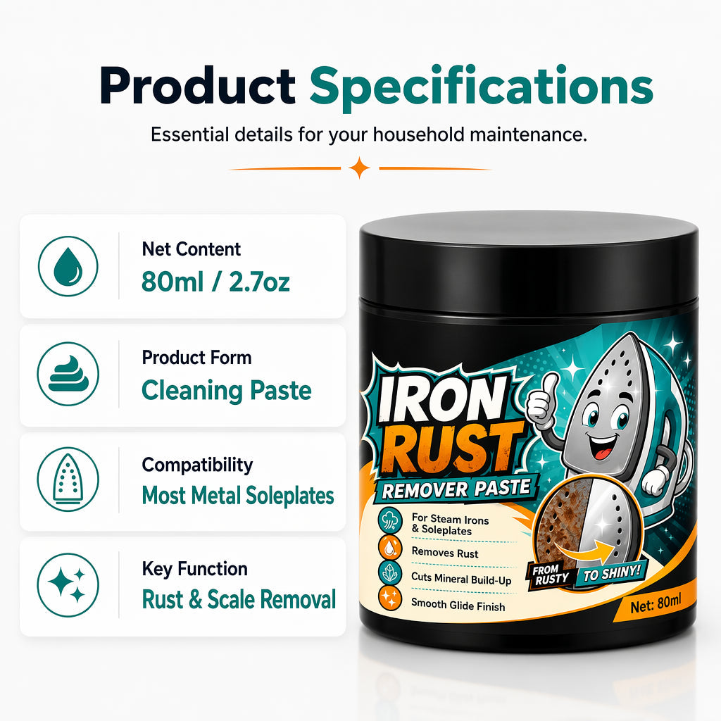 🔥Hot Sale 50% OFF🔥 Iron Soleplate Cleaner Paste – Removes Rust & Scale, Non-Abrasive 🔥