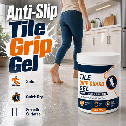 Anti-Slip Tile Grip Gel🥳2026 TOP PICK🥳 Anti-Slip Tile Grip Gel – Reduces Slipperiness on Smooth Tiles, Quick-Dry Formula – Safe for Indoor Floors! 🏠💧