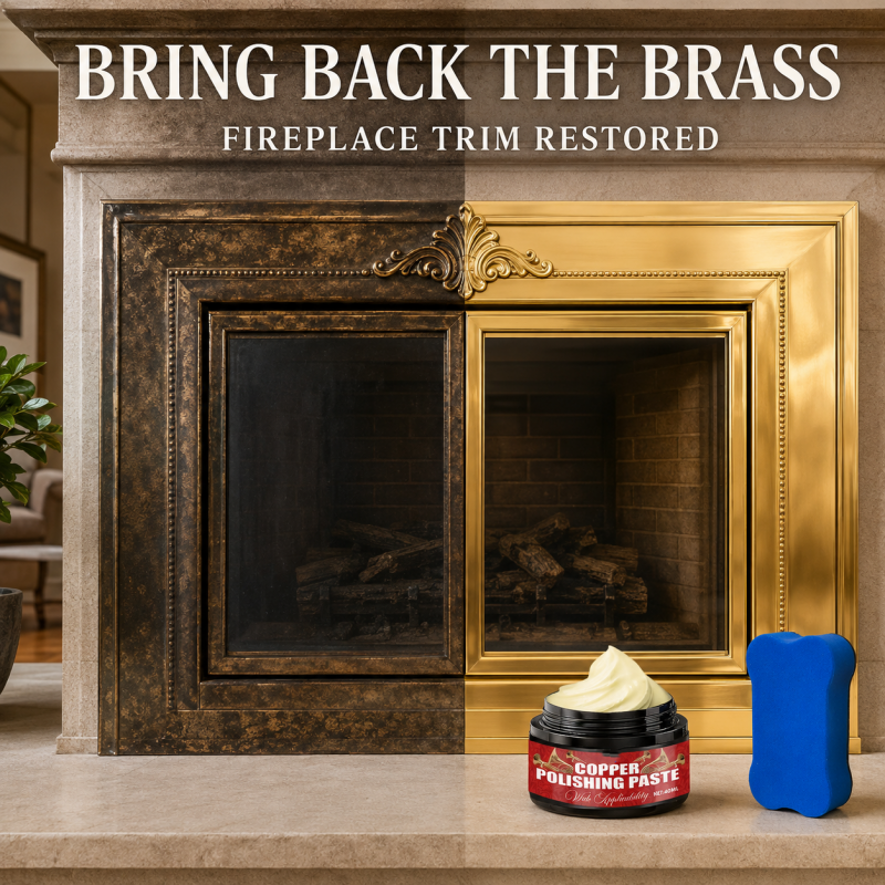 🔥Hot Sale 50% OFF🔥 Copper Brass Polish Paste – Non-Scratch, with Sponge, Restores Shine✨