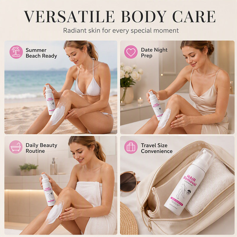 🔥Hot Sale 57% OFF🔥 Gentle Hair Removal Mousse – Helps Remove Unwanted Body Hair,  for Sensitive Skin 🧴