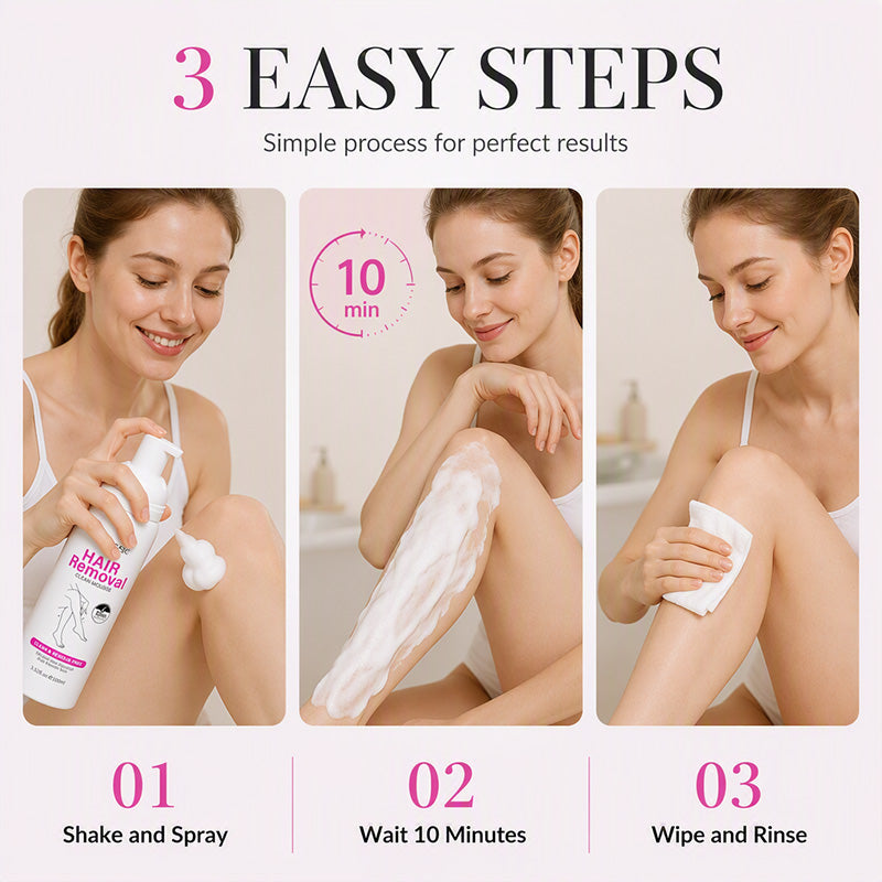 🔥Hot Sale 57% OFF🔥 Gentle Hair Removal Mousse – Helps Remove Unwanted Body Hair,  for Sensitive Skin 🧴