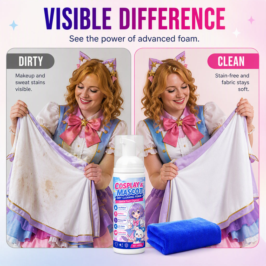 Portable Fabric Cleaner Foam 60ml with Cleaning Towel