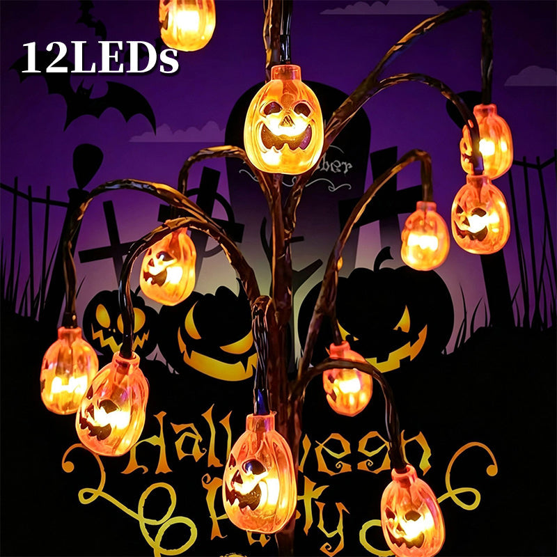 🥳2026 HOT SALE🥳💞50K+ SOLD!🎃🦇 50% OFF!👻Waterproof Halloween Pumpkin Solar Branch Lights