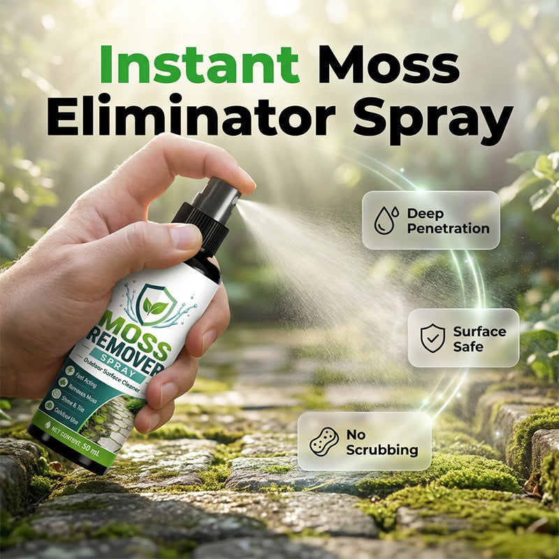 🔥 Outdoor Moss Remover Spray – Fast-Acting Formula for Patios, Walkways & Garden Stones – Ideal for Paving, Brick Walls & Concrete 🪨🌿