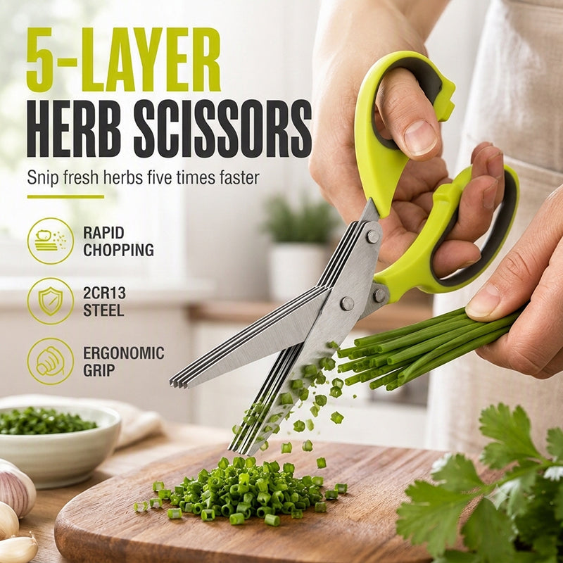📢📢57% OFF !! ⏰Multi-Layer Stainless Steel Kitchen Scissors