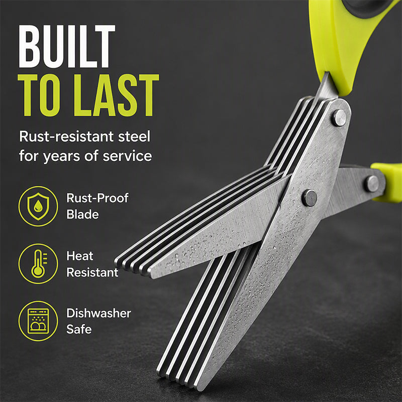 📢📢57% OFF !! ⏰Multi-Layer Stainless Steel Kitchen Scissors