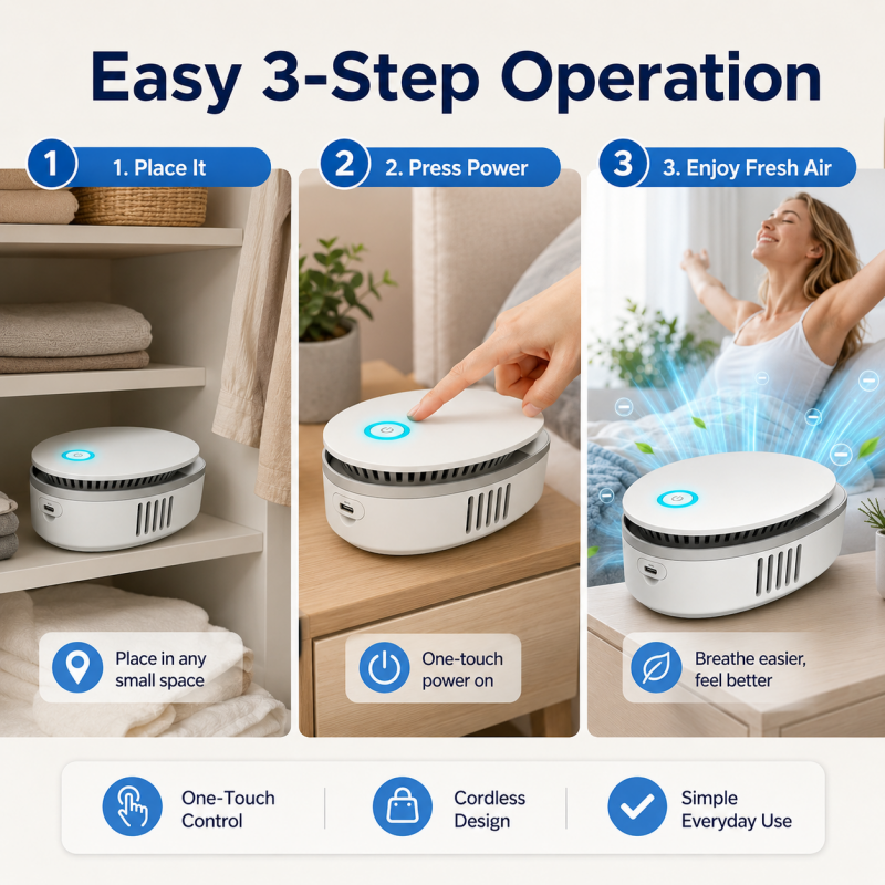 Portable Household Ozone Air Purifier Eliminator