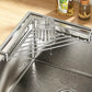 🧽 No More Slimy Sponges – Stainless Steel Corner Rack with Fast-Drain Tray. Keeps Counters Dry. US Stock
