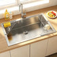 🧽 No More Slimy Sponges – Stainless Steel Corner Rack with Fast-Drain Tray. Keeps Counters Dry. US Stock