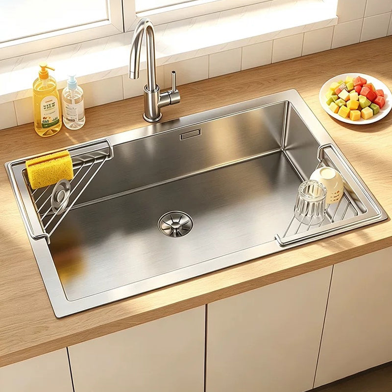 🧽 No More Slimy Sponges – Stainless Steel Corner Rack with Fast-Drain Tray. Keeps Counters Dry. US Stock