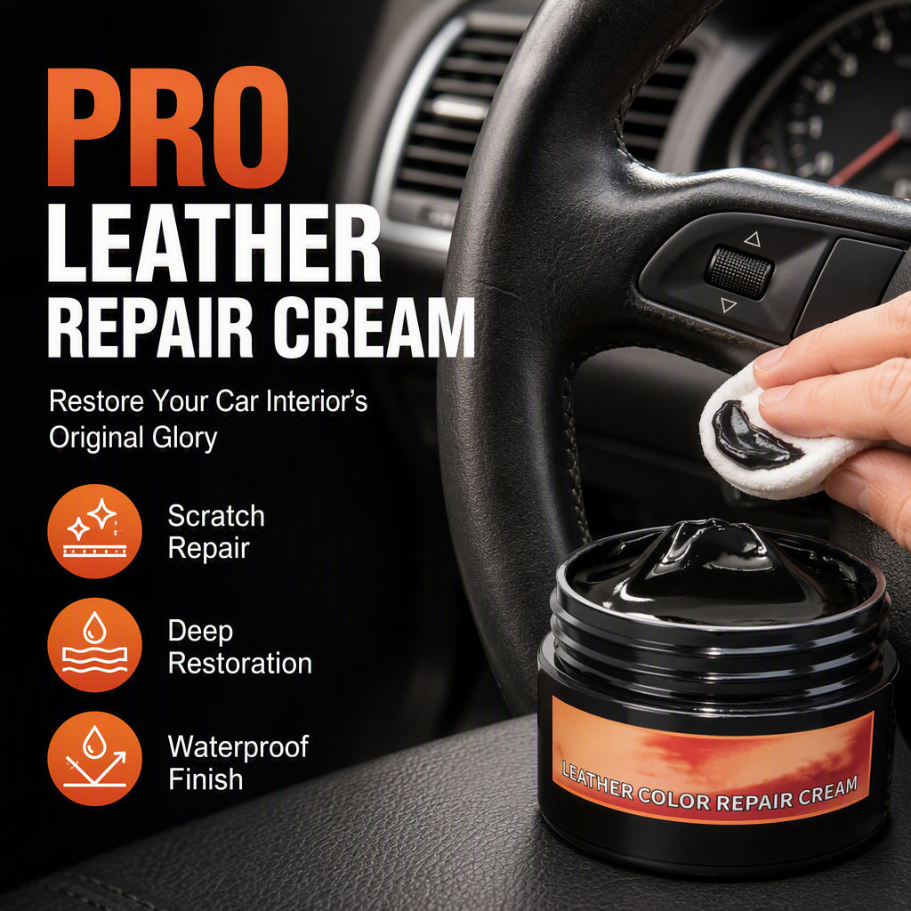 🔥 Multi-Purpose Car Interior Repair Paste – Water-Based Wax with Deep Penetrating Color Restoration – Ideal for Leather, Plastic & Dashboard Scuffs 🚗🛡️