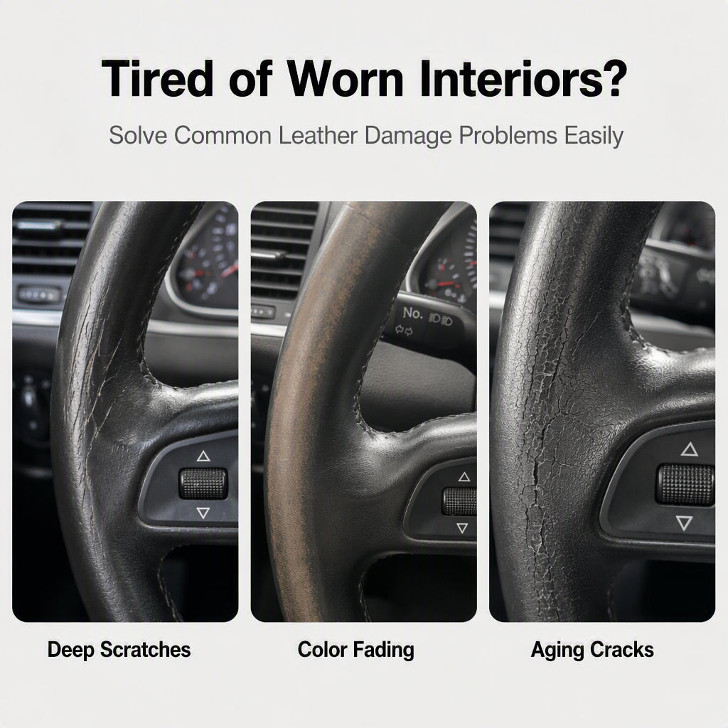 🔥 Multi-Purpose Car Interior Repair Paste – Water-Based Wax with Deep Penetrating Color Restoration – Ideal for Leather, Plastic & Dashboard Scuffs 🚗🛡️