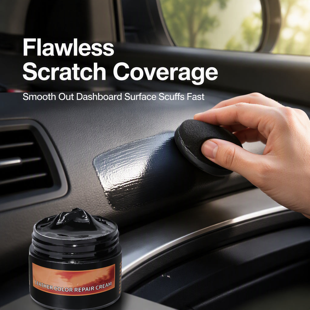 🔥 Multi-Purpose Car Interior Repair Paste – Water-Based Wax with Deep Penetrating Color Restoration – Ideal for Leather, Plastic & Dashboard Scuffs 🚗🛡️