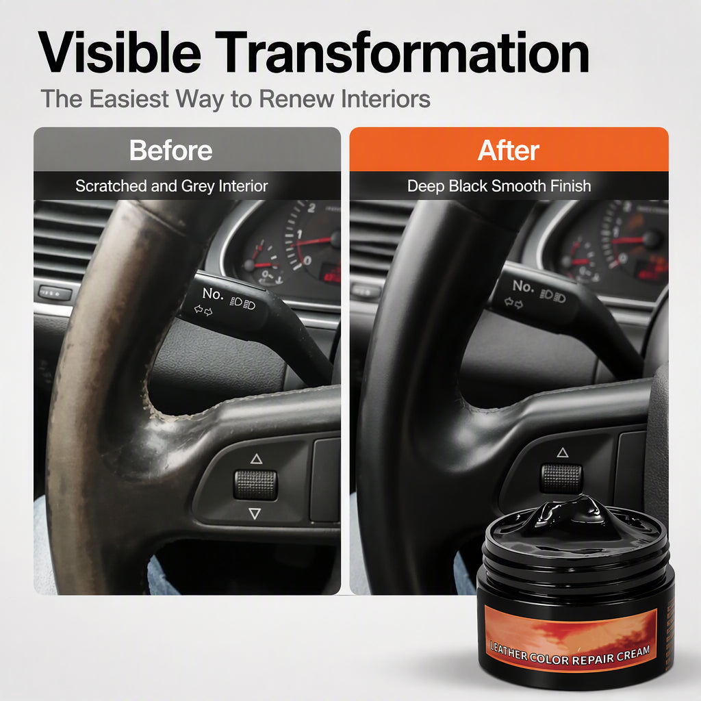 🔥 Multi-Purpose Car Interior Repair Paste – Water-Based Wax with Deep Penetrating Color Restoration – Ideal for Leather, Plastic & Dashboard Scuffs 🚗🛡️