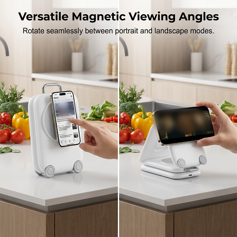 3-in-1 Foldable Magnetic Wireless Charger Stand