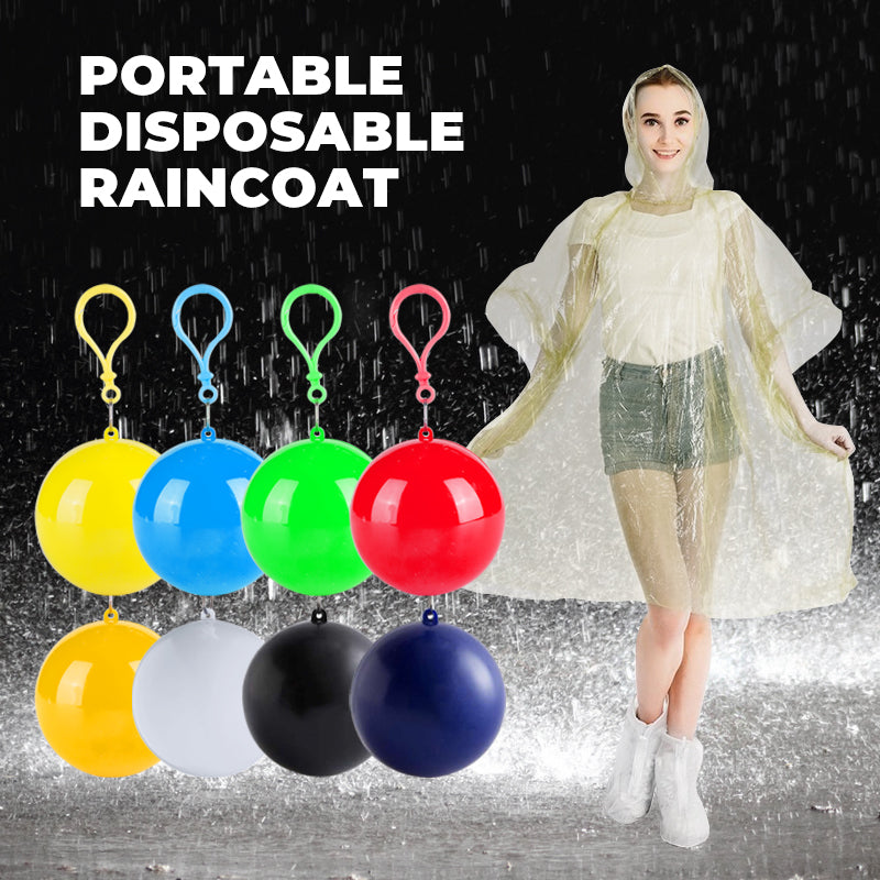 🥳HOT SALE 2026🥳💞50,000+ SOLD!👵❤️ Disposable Rain Jacket in Mini Ball Shape