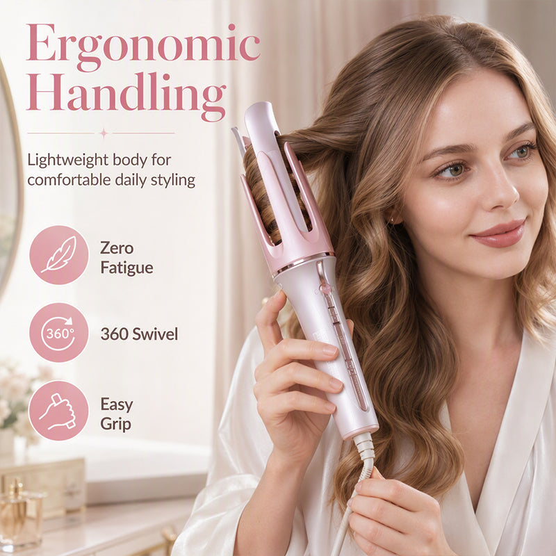 otating Auto Hair Curling Wand