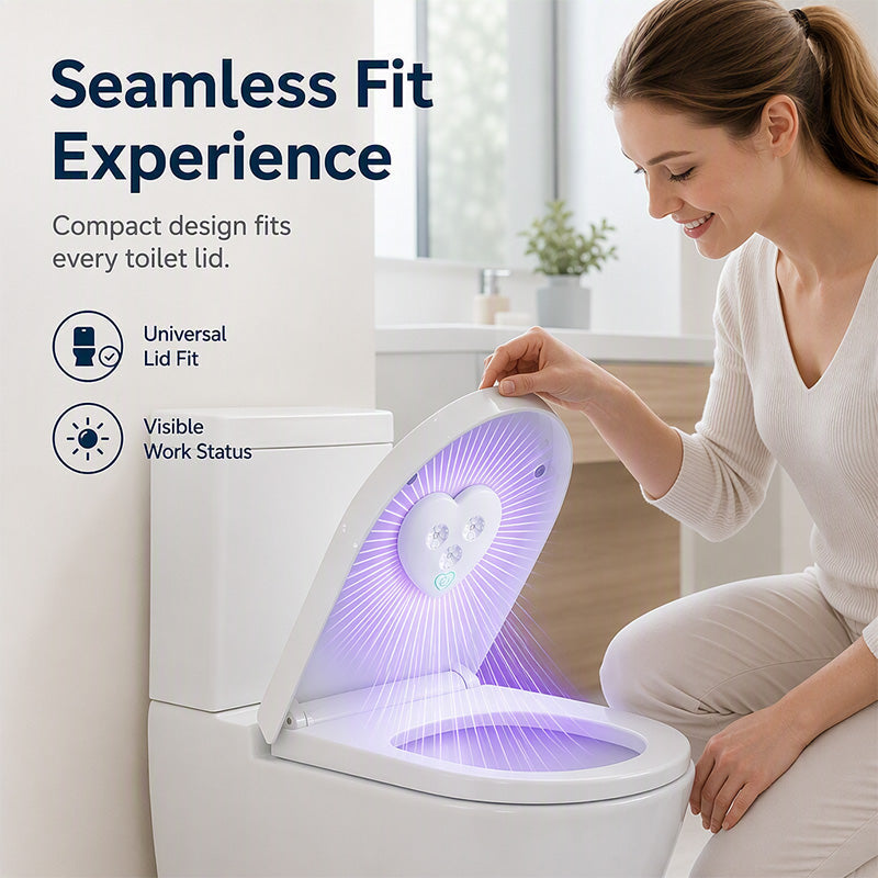 💡 50% OFF! UVC toilet sterilizer – smart sensor, heart-shaped design, keeps toilet fresher with UV light! 🚽✨