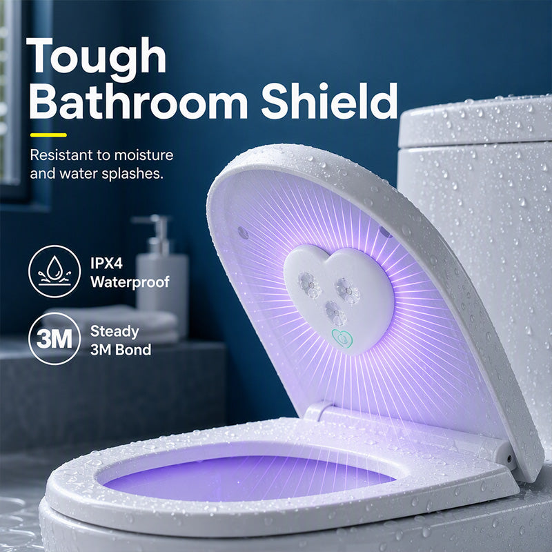 💡 50% OFF! UVC toilet sterilizer – smart sensor, heart-shaped design, keeps toilet fresher with UV light! 🚽✨