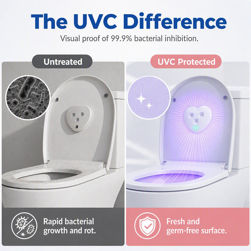 💡 50% OFF! UVC toilet sterilizer – smart sensor, heart-shaped design, keeps toilet fresher with UV light! 🚽✨