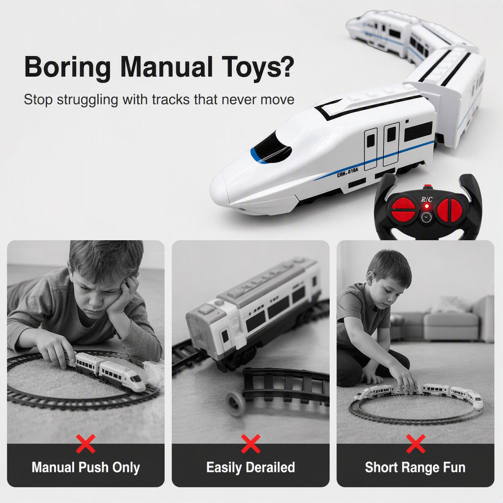 Kids High-Speed Train Toy Set