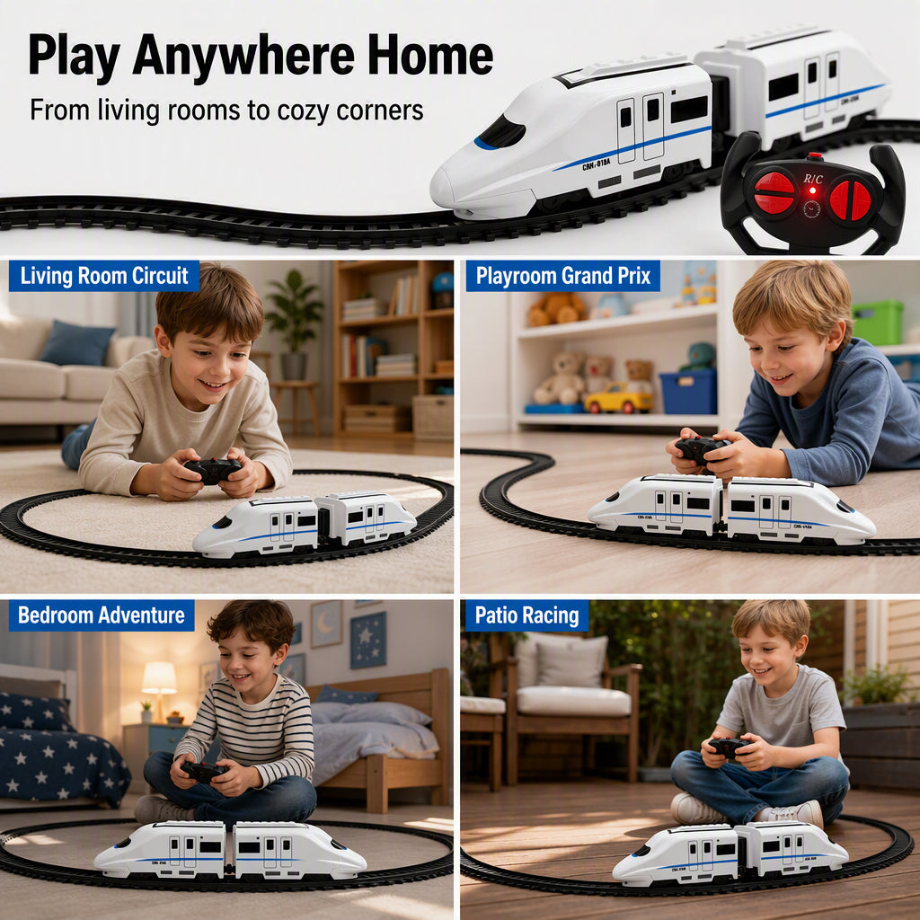 Kids High-Speed Train Toy Set