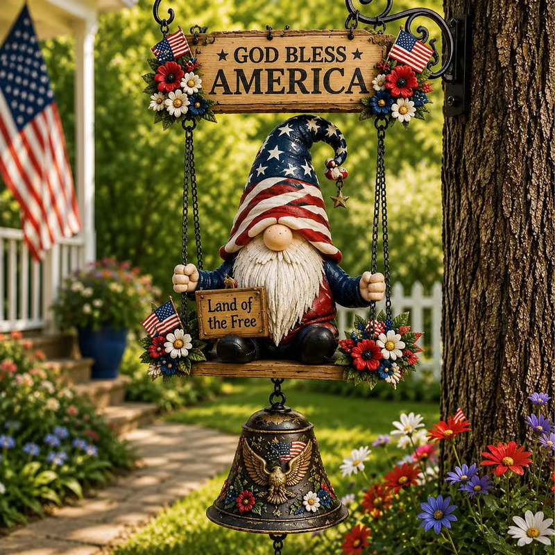 🥳2026 HOT SALE🥳🧙‍♂️ 50% OFF! Gnome Welcome Doorbell Outdoor Decor – Charming gnome figure with clear melodic bell. Durable zinc alloy, weatherproof & easy to hang – a whimsical welcome for every guest! 🏠✨