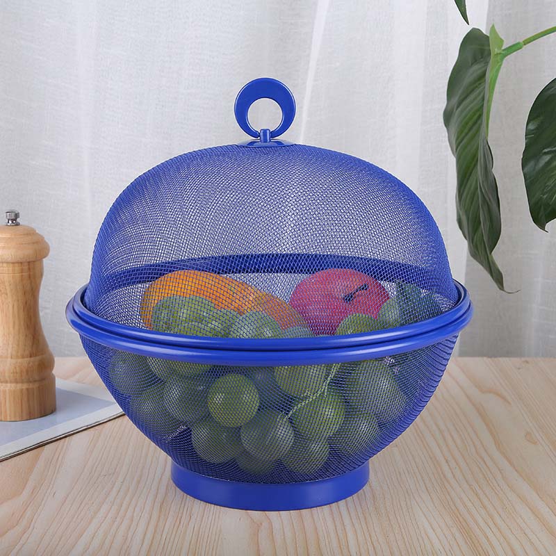 ⏳Time-Limited Special⏰ Fruit Basket with Lid – Breathable, Drainable, Insect Proof 🍇
