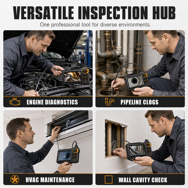 🔍 LIMITED‑TIME 50% OFF! ⚡HD Inspection Endoscope – IPS Screen, IP67 Waterproof Probe ✨