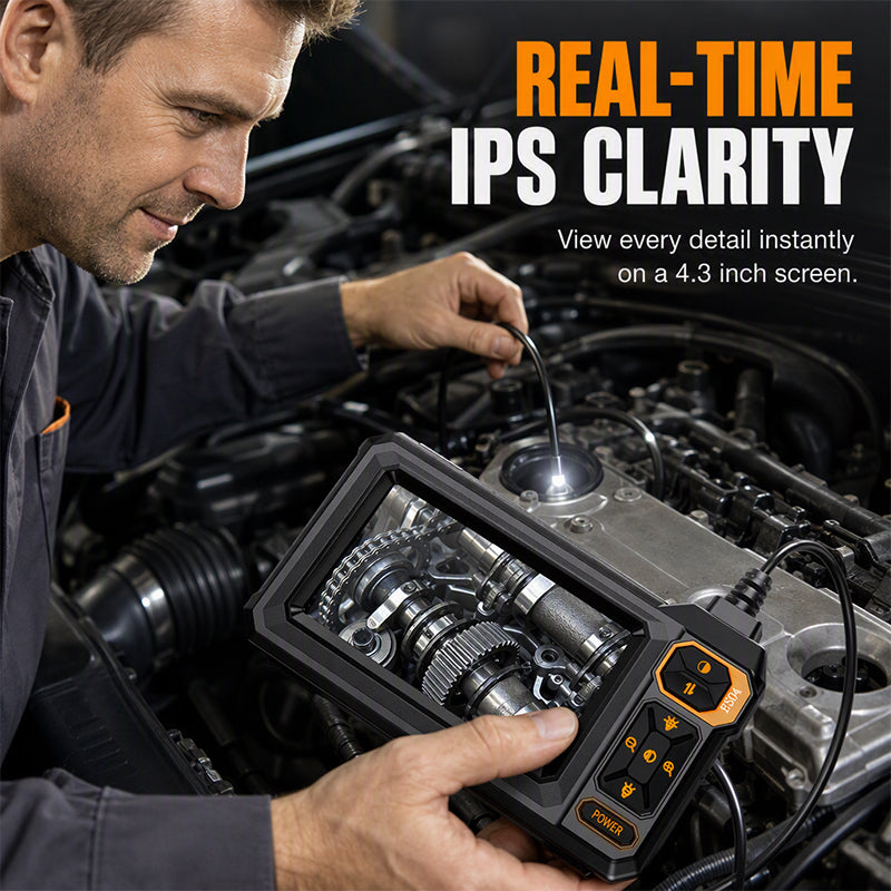 🔍 LIMITED‑TIME 50% OFF! ⚡HD Inspection Endoscope – IPS Screen, IP67 Waterproof Probe ✨