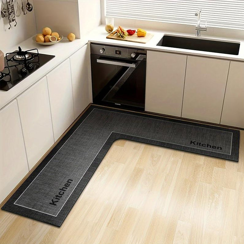 🥳2026 HOT SALE🥳💞50K+ SOLD! 🍳💧 LIMITED-TIME 50% OFF! Quick-Dry Kitchen Mat – L-shape diatomite, absorbs water & oil, non-slip. Keeps kitchen dry & safe! 🛡️✅