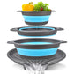 ⏳Time-Limited Special⏰Careluxpro 3-Piece Collapsible Colander Set – With Draining Base, Space Saving, For Fruit Veggies Pasta 🧺