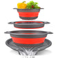 ⏳Time-Limited Special⏰Careluxpro 3-Piece Collapsible Colander Set – With Draining Base, Space Saving, For Fruit Veggies Pasta 🧺