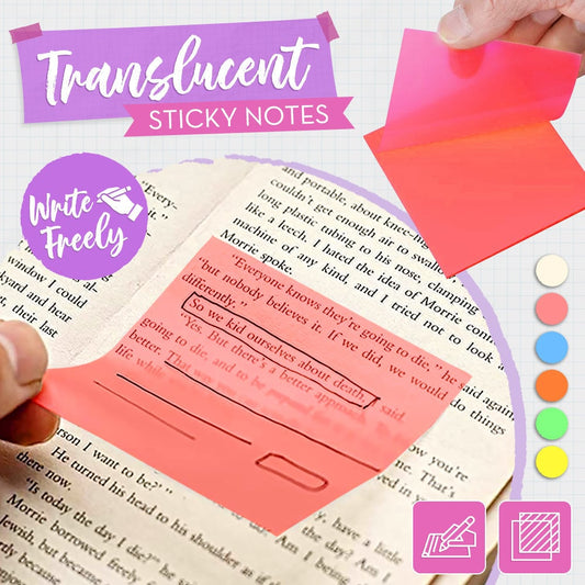 5 Pieces Transparent Sticky Notes (250 Sheets)