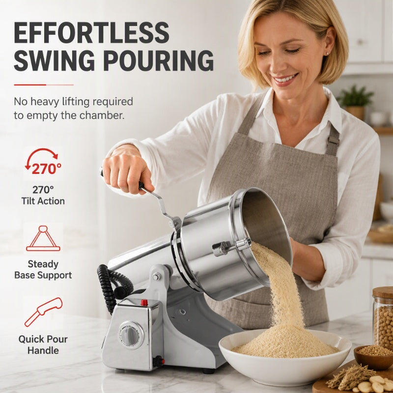 Grind Anything Instantly! No-Stall Multi-Blade Electric Grinder