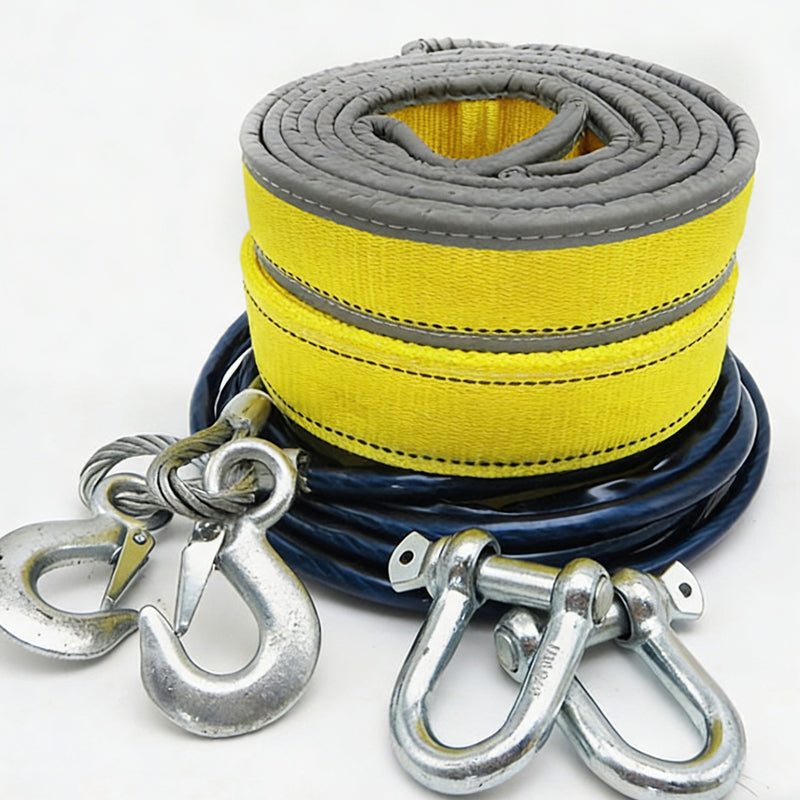 8-Ton Tow Rope with U-Shackle Hooks