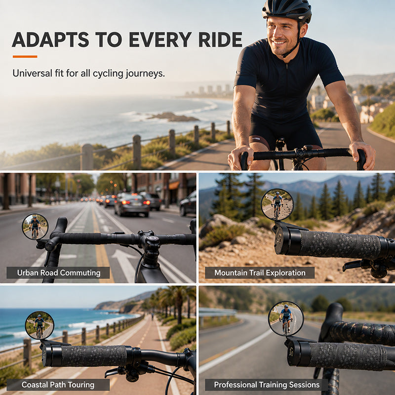 🚲 HD Bicycle Mirror – 360° Adjustable Rear View