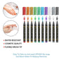 🎁🔥Last day sale 50% OFF🔥Cosmetic Grade Temporary Tattoo Markers for Skin, 10/15 Vibrant Colors Flexible Brush Tip Pens,, High Detail, Face Makeup Halloween, None Toxic, Office Stationery Writing Tool 2