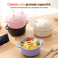 Creative, microwave-safe ramen bowl set