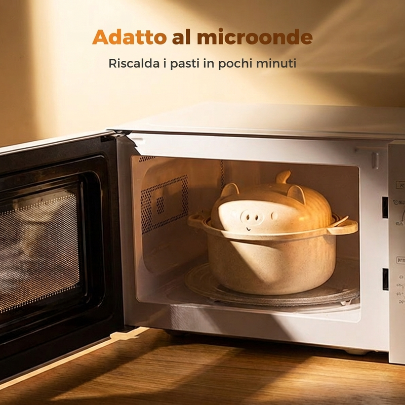 Creative, microwave-safe ramen bowl set