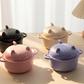 Creative, microwave-safe ramen bowl set