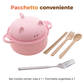 Creative, microwave-safe ramen bowl set