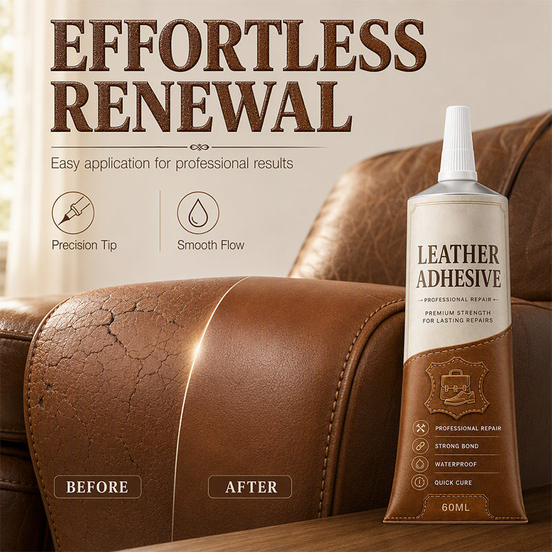 🔥 50% DE DESCONTO AGORA! 🧴 Cola para couro impermeável e de secagem rápida – reparação profissional de couro, ligação permanente e impermeável – perfeita para sofás, bancos de automóvel e malas de luxo ✨