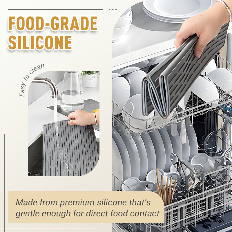 Six-Fold Silicone Dish Drying Mat