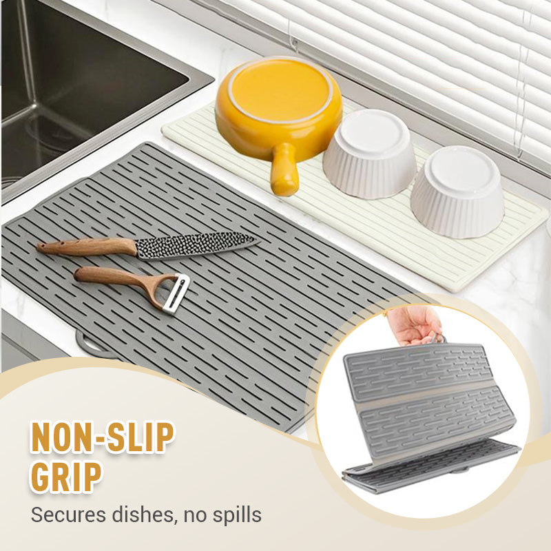 Six-Fold Silicone Dish Drying Mat