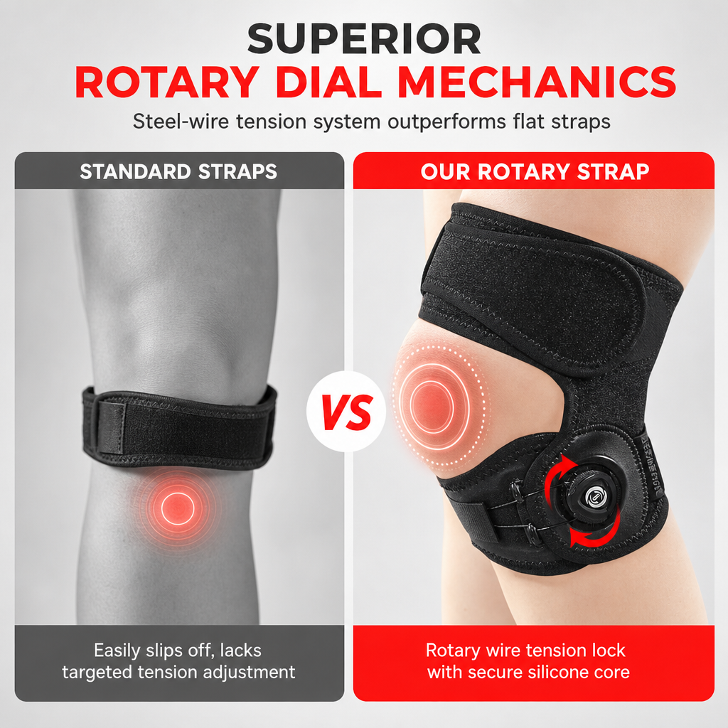 Adjustable Silicone Patella Stabilizer Strap